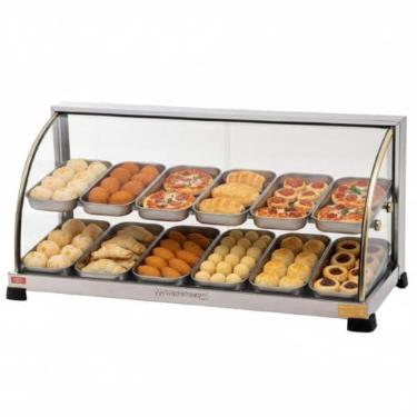 Imagem de Estufa Curva Dupla, 12 Bandejas, 127v, Marchesoni, Ouro Ef.2.221, Inox