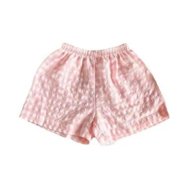 Imagem de Shorts De Verão Xadrez Para Meninos E Meninas, Casuais, Esportivos, So