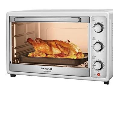 Imagem de MONDIAL Forno Elétrico 52L Grand Family II, Branco/Inox, 1800W, 110V - FR-52-W