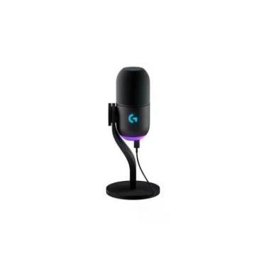 Imagem de Microfone Dinamico Usb Logitech G Yeti Gx, Supercardioide, Iluminacao RGB Lightsync, Travamento Inte
