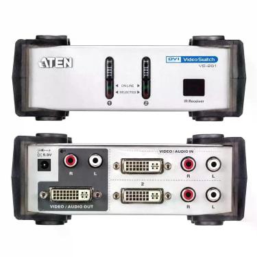 Imagem de Switch Chaveador De Video Dvi Com Audio Stereo 2 X 1 Vs261 - ATEN