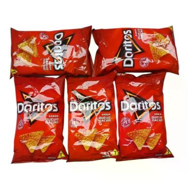 Imagem de Salgadinho Doritos Queijo Nacho 75g, kit com 5 unidades , sabor intens