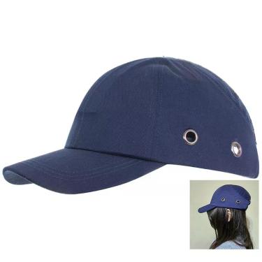 Imagem de Bone Com Capacete Epi Obra Segurança Do Trabalho Casquete Reparo Conserto Construçao Oficina Resistente Proteçao