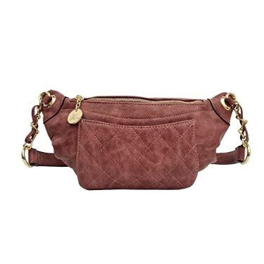 Imagem de Pochete Feminina Estilosa Moderna Bolsa de Ombro Golden Fenix Cor:Roxo;tamanho:M