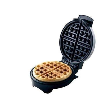 Imagem de Máquina de Waffle Golden Britânia Acabamento em Inox 850W, Preto, 220V