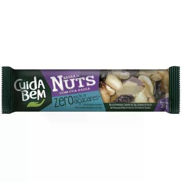Imagem de Barra Nuts Uva Passa Sem Açucar Cuida Bem 25g
