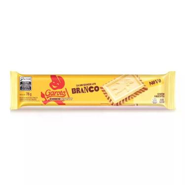 Imagem de Biscoito ChocoBiscuit Garoto Sabor Chocolate Branco 78g