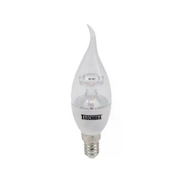 Imagem de Lâmpada Led Vela Bico Torcido Tvl 3w Taschibra E14/e27 Bivolt 2700k Luz Quente