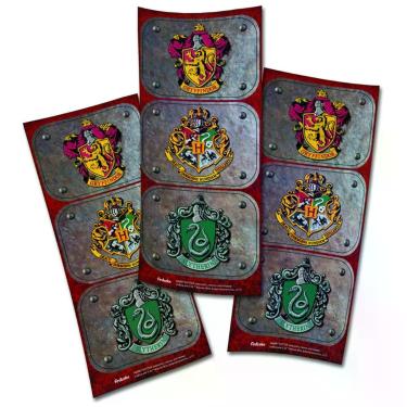 Imagem de Adesivo Retangular Para Lembrancinha Harry Potter - 12 Un.