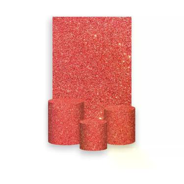 Imagem de Painel De Festa Vertical 1,50 x 2,20 + Trio De Capas Cilindro - Efeito