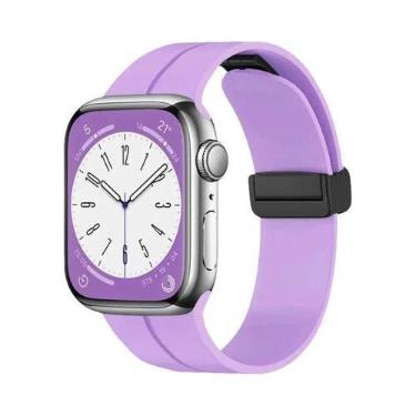 Imagem de Pulseira Magnética De Silicone De 49mm 45mm Para Apple Watch Ultra Sér