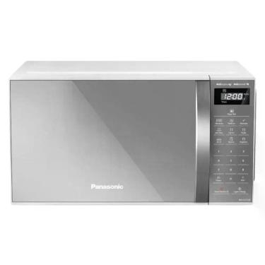 Imagem de Micro-ondas Panasonic ST27L 21L Antiaderente Espelhado, Branco, 110V