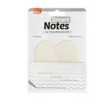 Imagem de Bloco Adesivo Smart Notes S2 Transparente 70x70mm Brw Transparente