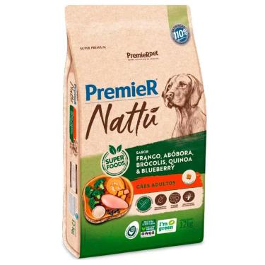 Imagem de Ração Premier Nattu para Cães Adultos Sabor Abóbora 12 kg