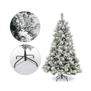 Imagem de Arvore de natal nevada luxo galhos realistas original - BELA FLOR, 1,8
