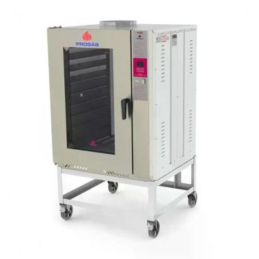 Imagem de Forno Turbo a Gás Progás PRP-10000 10 Esteiras Porta com Visor em Vidro Temperado Inox Bivolt