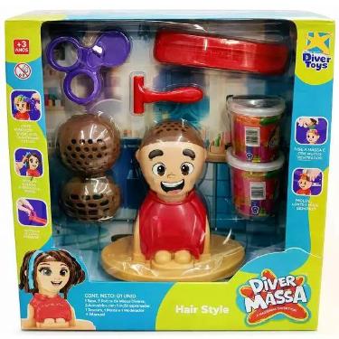 Imagem de Conjunto Massa Modelar Diver Massa Hair STYLE Divertoys