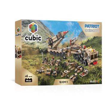 Imagem de Blocos de Montar Cubic 12 Em 1 Exercito 555 Pcs - Br1096