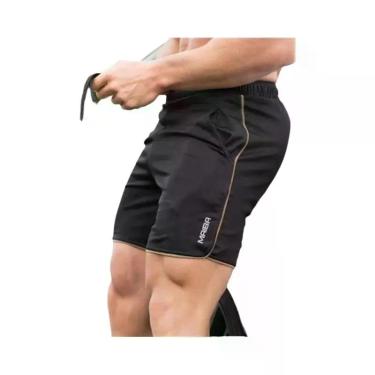 Imagem de Calções de Corrida Masculinos - Malha de Secagem Rápida para Verão, Fi