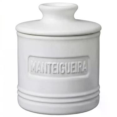 Imagem de Manteigueira Francesa 8x9cm Branca Matte Wolff