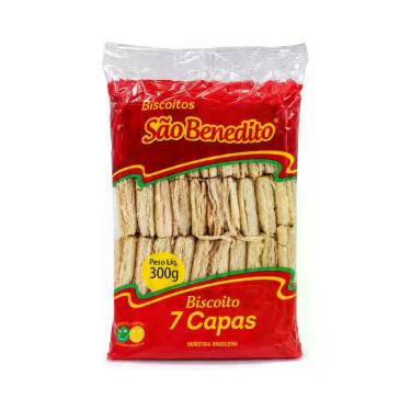 Imagem de Biscoito 7 Capas Folhado Nordestino São Benedito 300g