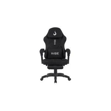 Imagem de Cadeira Gamer Rise Mode Z11, Ângulo Ajustável, Tecido, Preto - RM-CG-Z11-BK