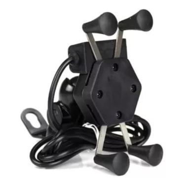 Imagem de Suporte Gps Aranha C/carregador Moto C-020 - Ltomex