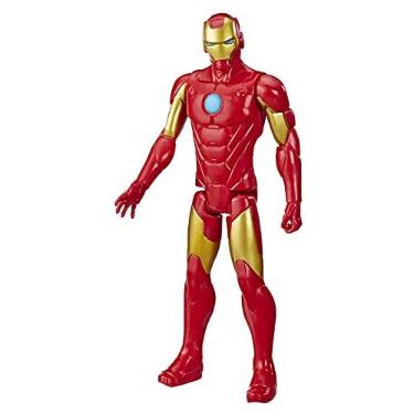 Imagem de Marvel Avengers Titan Hero Series, Boneco Homem de Ferro, Figura articulada de 30 cm em plástico vermelho e dourado, presente para crianças acima de 4 anos