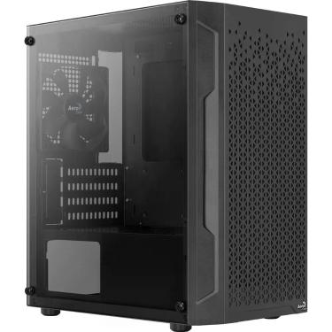 Imagem de Gabinete Gamer Aerocool Trinity Mini Preto Lateral Vidro