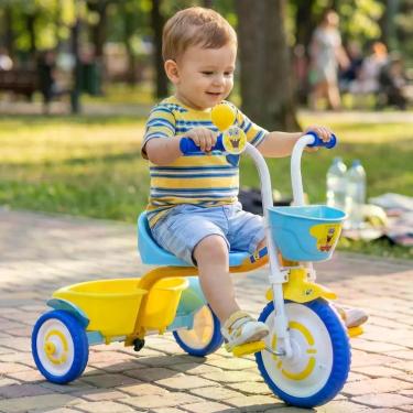 Imagem de Triciclo Motoca Infantil Criança Bob Esponja 18 meses Nathor