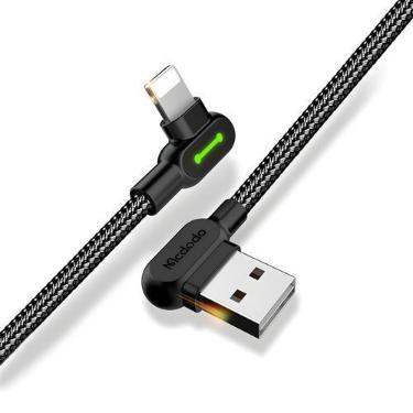 Imagem de Cabo carregador e dados Gamer 90º 3A Lightning 1,2M - Mcdodo