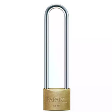 Imagem de Cadeado Haste Longa Cromado 40-70 - 0100402 - Papaiz
