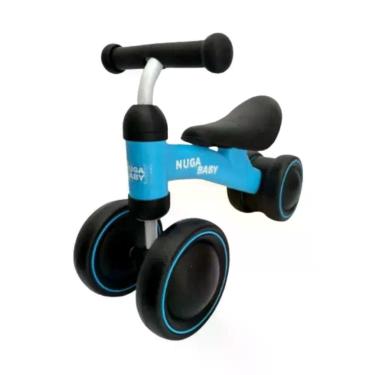 Imagem de Bicicleta de Equilíbrio Nuga Baby sem Pedal 4 Rodas Crianças a Partir de 12 Meses Azul Uniart