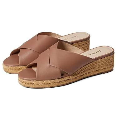 Imagem de Jack Rogers Espadrille feminino Sloane Pebbled Espadrille Mid Wedge, Trufa, 38 BR