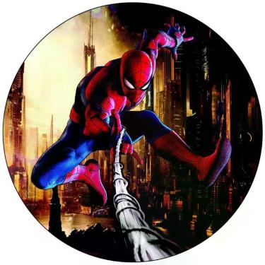 Imagem de Painel Festa Redondo 3d Homem Aranha Vingadores 1,50M - Fantasia Bras