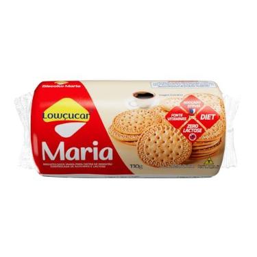 Imagem de Biscoito Maria Lowçucar Zero Açúcar, Diet - Pacote 110g