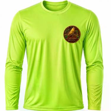 Imagem de Camisa Uv +50 Pássaro Canário Belga - Proteção Solar cor:Verde LimãoTa