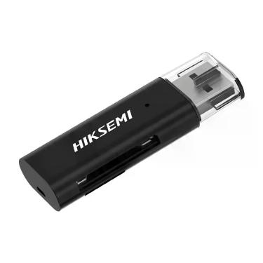 Imagem de Leitor De Cartão SD e TF Hiksemi ST2 USB 2.0 480Mbps Preto - HS-HUB-ST