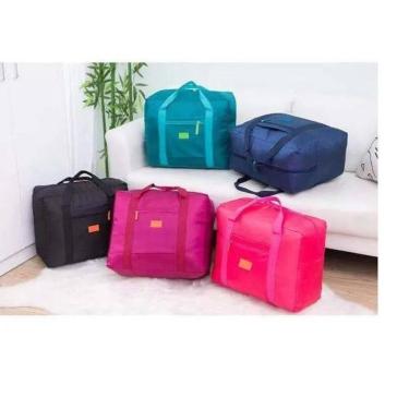 Imagem de Bolsa sacola Dobrável De Viagem Travel Bag Prende Na Mala - PL