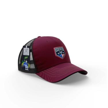 Imagem de Boné Masculino Country Telinha Trucker EUA 2002 DuAgro, Vinho, Adulto