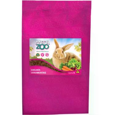 Imagem de Ração Megazoo Extrusada para Coelhos Ornamentais - 5 Kg