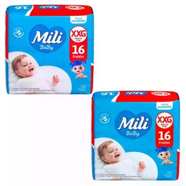 Imagem de Kit C2 Fralda Descartável Tam XXG Jumbinho - Mili Baby