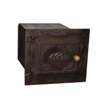Imagem de Forno Ferro Fogão a Lenha Pequeno Porta de Ferro 50x35x30cm - UNICLÁUD
