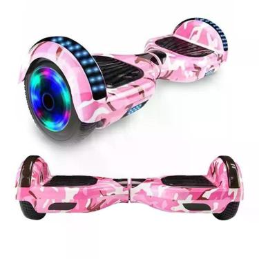 Imagem de Hoverboard Overboard Skate Elétrico Led Rosa Camuflado Nº29
