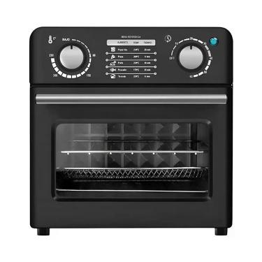 Imagem de Forno Elétrico com Função de Fritadeira a Ar Bancada 10L 1000W Painel Digital Timer Preto 220V