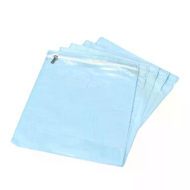 Imagem de Kit 5 Peças Saco Organizador Impermeável com Zíper e Visor Transparent