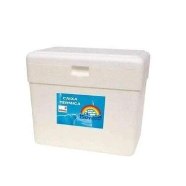 Imagem de kit 3 Caixas Térmica Isopor 5 Litros Gelo Cerveja Refri Isoterm