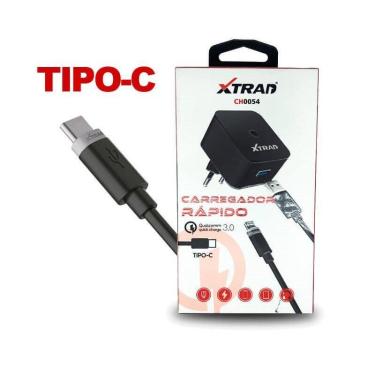Imagem de Cabo com Fonte Carregador Turbo USB-C - Xtrad