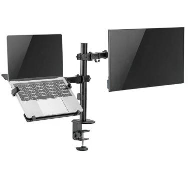 Imagem de Suporte Duplo De Mesa Para Monitor 17 A 32 E Notebook Tm24c
