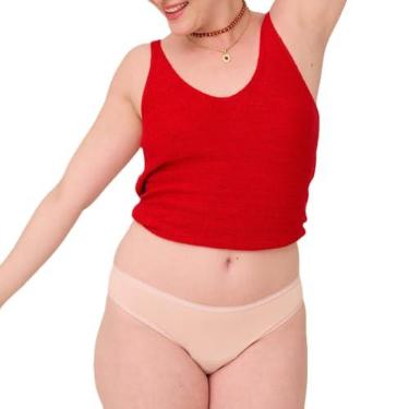 Imagem de Calcinha Absorvente Menstrual Pantys Comfy, Fluxo Moderado, Feminino, Rosa, M, 1 Unidade